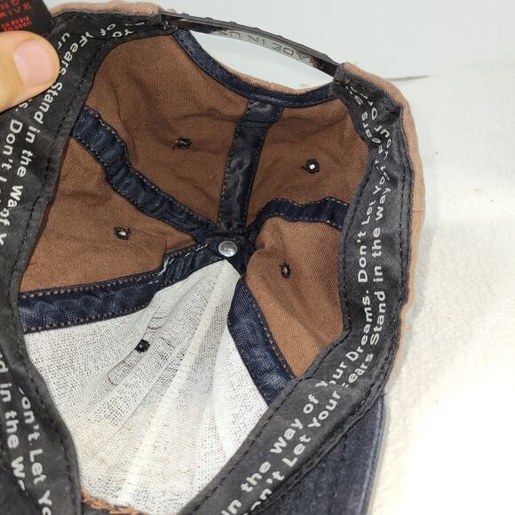 Vintage No Fear Hat Cap RN 86611 90s Made in USA Y2k Grunge Brown Snapback 90 - Picture 5 of 12